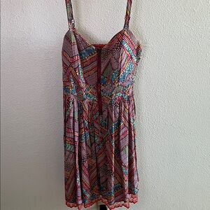 American Rag Multicolor Geometric Mini Dress